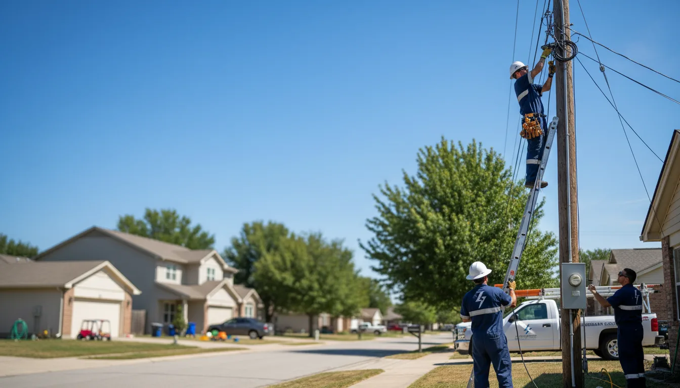 Residential electrician providing installation services in Elm Creek, NE